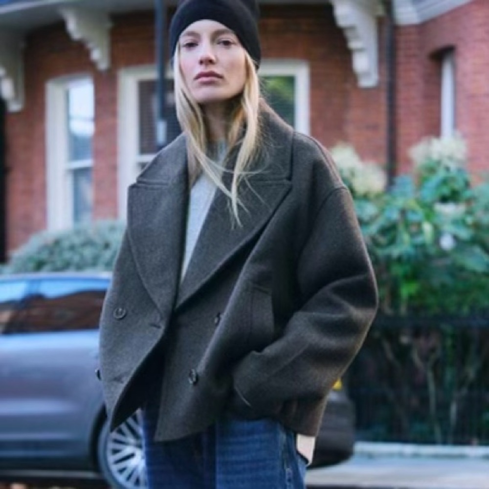 Zara Gray Jacket, Size Medium